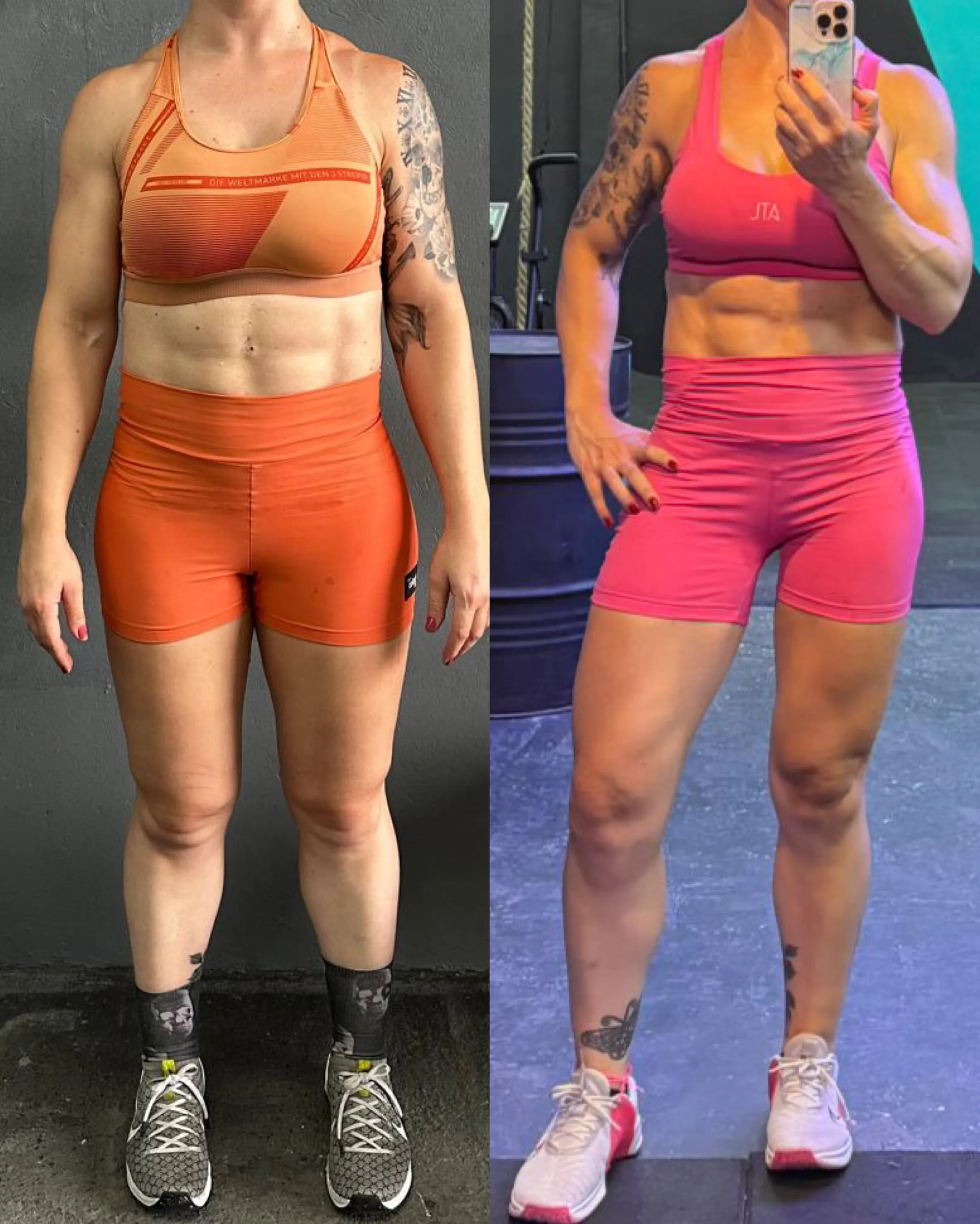 Transformação Lisiane — antes e depois